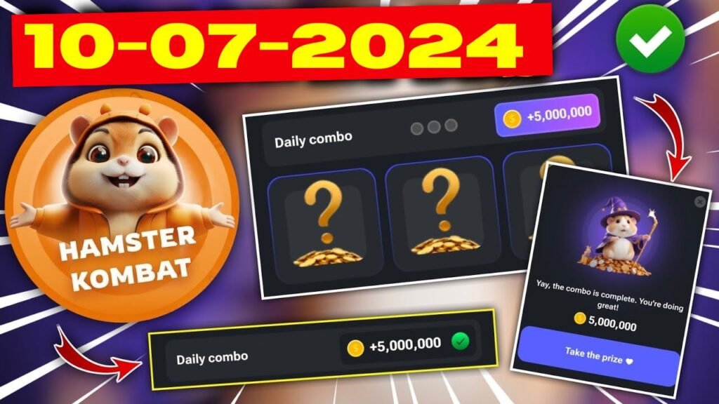 Today Hamster Kombat July 10 Daily Cards Combo 2024